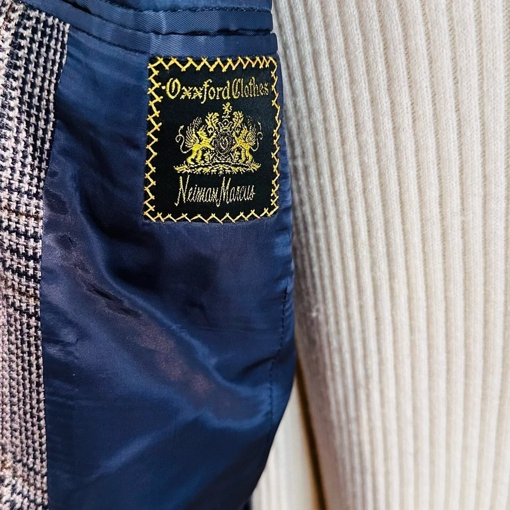 Vintage Neiman Marcus Men's Houndstooth Sports Coat. - Picture 11 of 13